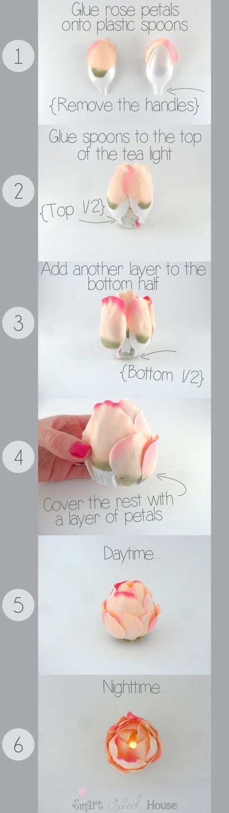 DIY Rose Tealights DIY Rose Tealights