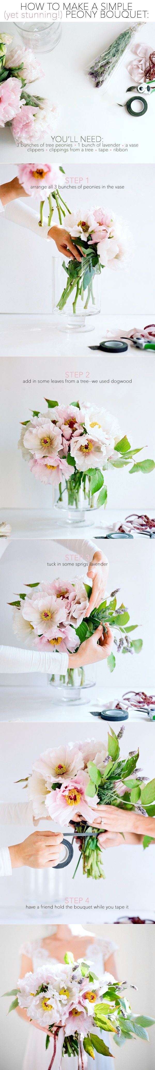 DIY Peony Bouquet DIY Peony Bouquet
