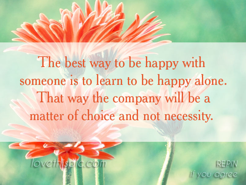To be happy 