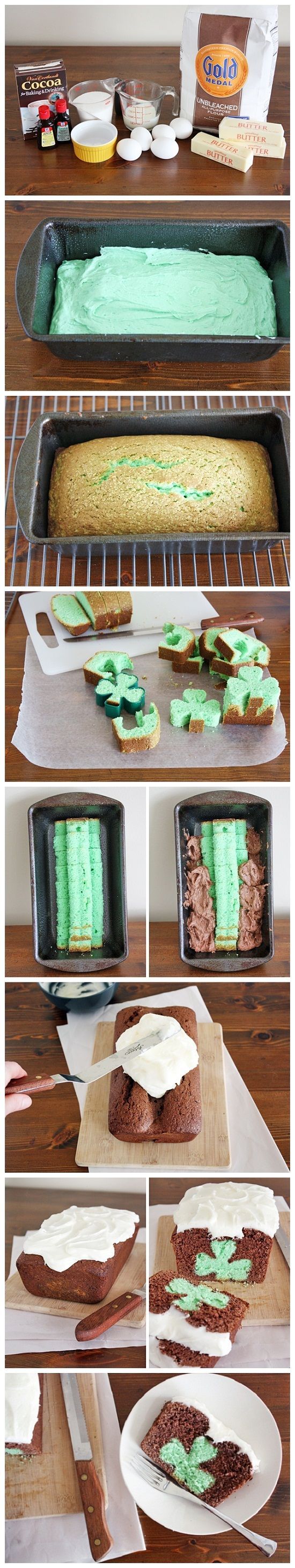 St Patrick's Day Shamrock Cake