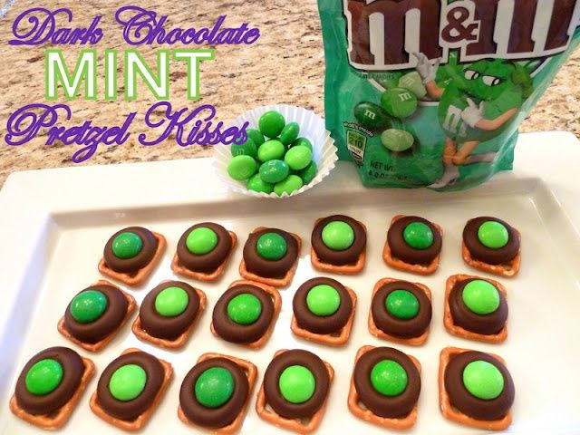 Dark Chocolate Mint Pretzels