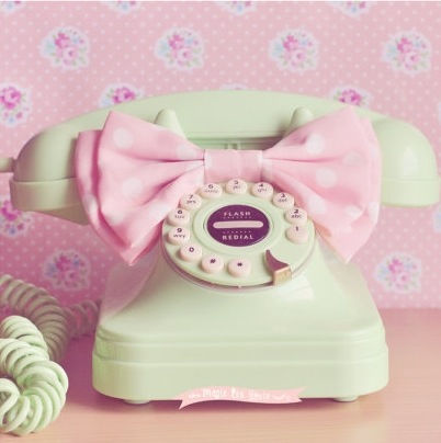 Retro Pastel Telephone