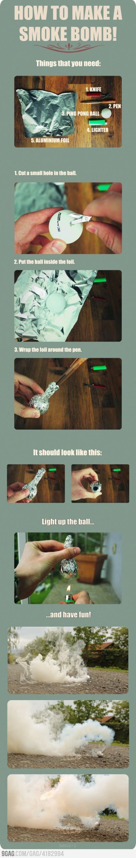 How to make a smoke bomb How to make a smoke bomb