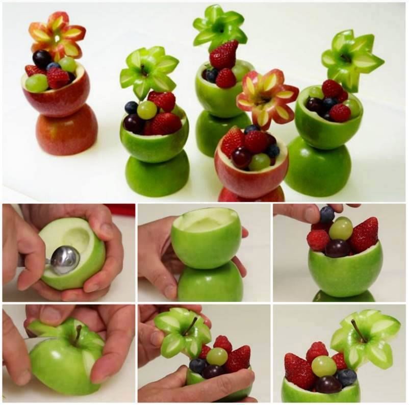 DIY Fruit Cups From Apples Pictures, Photos, and Images for Facebook