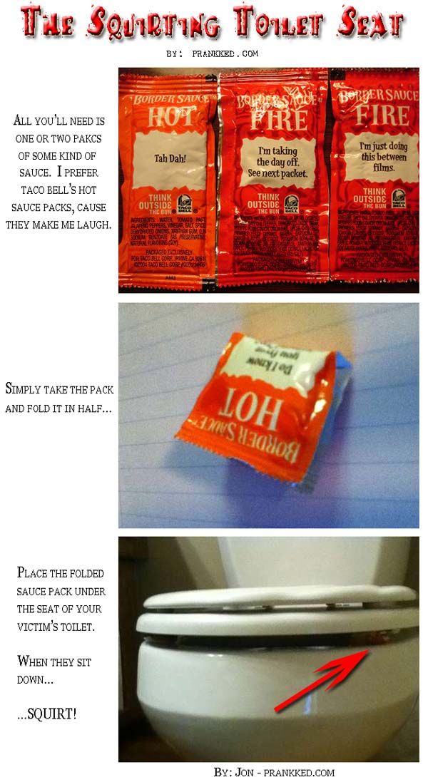 The Squirting Toilet Seat Prank Pictures, Photos, and Images for
