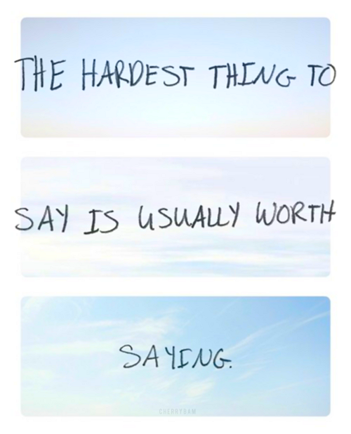 The Hardest Thing To Say Pictures, Photos, and Images for Facebook ...