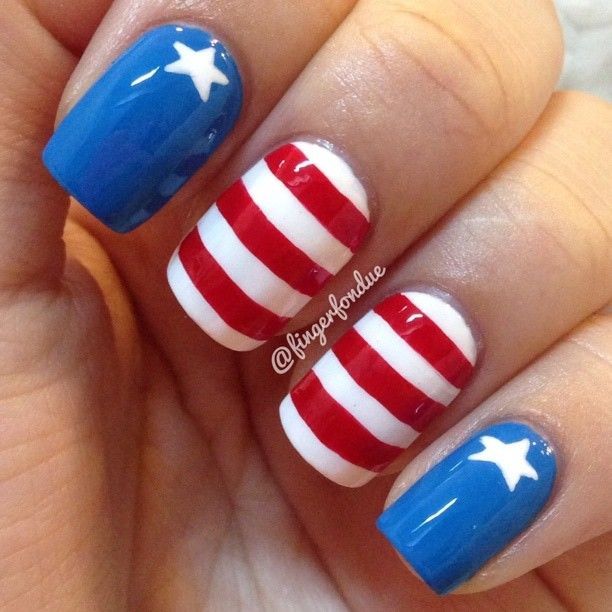 Blue Nails And Stripes Pictures, Photos, and Images for Facebook, Tumblr, Pinterest, and Twitter