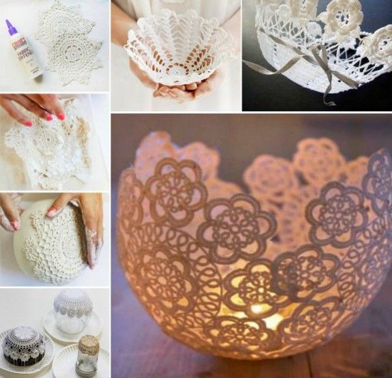 How To Make Doily Bowls Pictures, Photos, and Images for Facebook