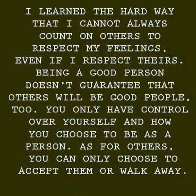 i learned the hard way i learned the hard way