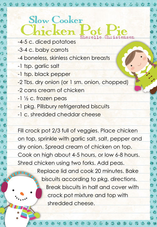 slow cooker chicken pot pie