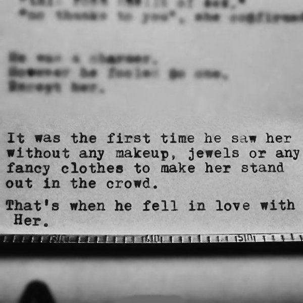 thats when he fell in love with her