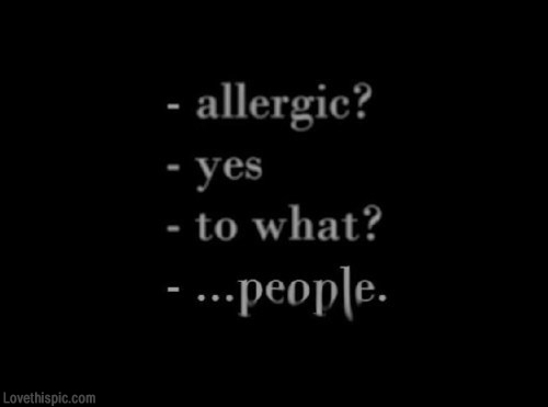 Allergic to People