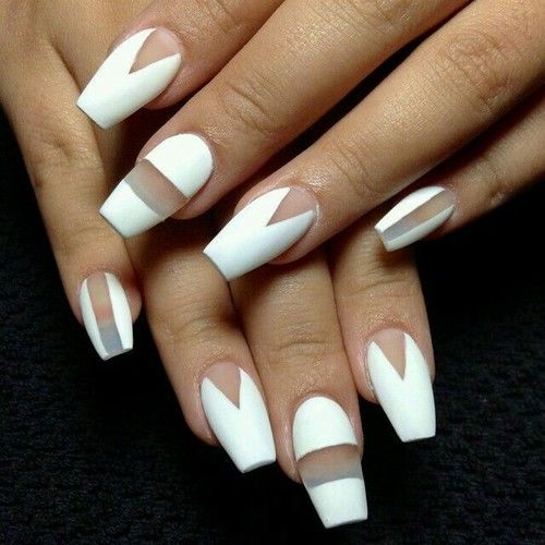 White Negative Space Nail Art Pictures, Photos, and Images for Facebook, Tumblr, Pinterest, and