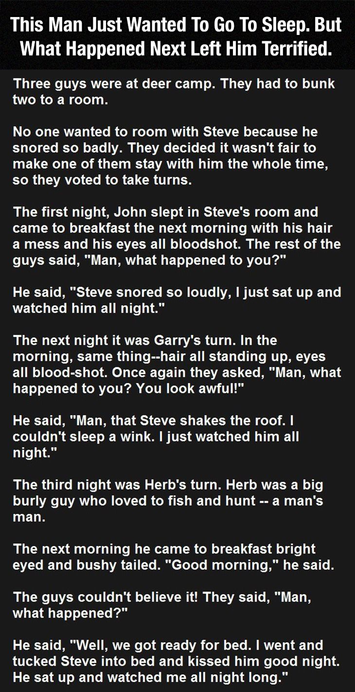 This Man Was Too Scared To Fall Asleep. But The Reason Why? Priceless