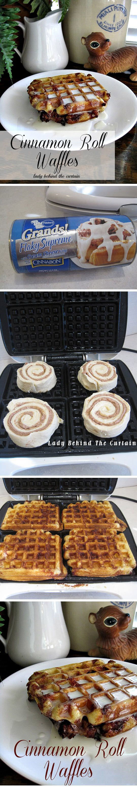 How To Make Cinnamon Roll Waffles Pictures, Photos, and Images for