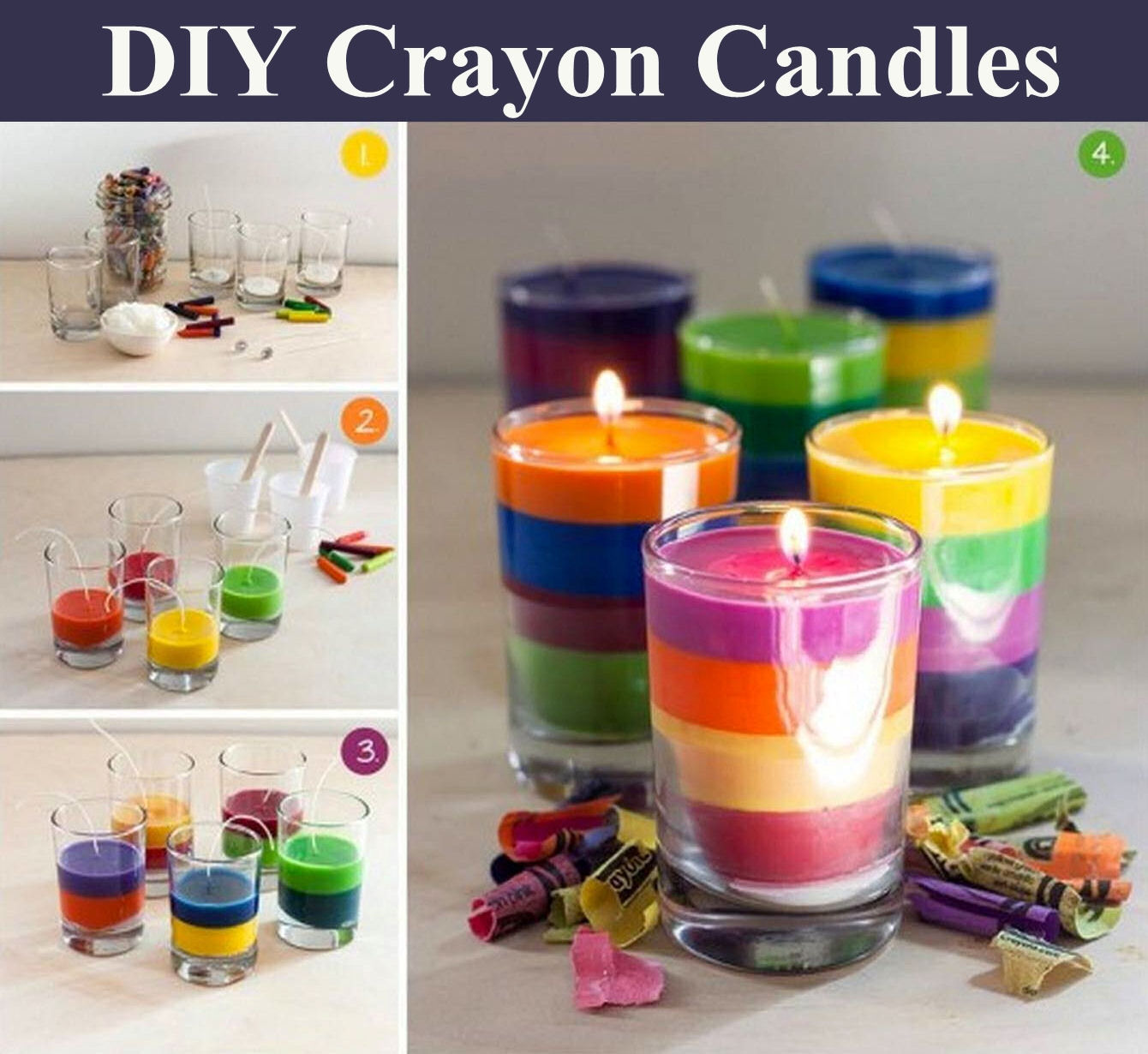 DIY Crayon Candles Pictures, Photos, and Images for Facebook, Tumblr, Pinterest, and Twitter