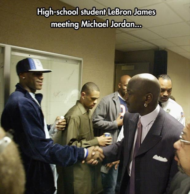 lebron james meet michael jordan