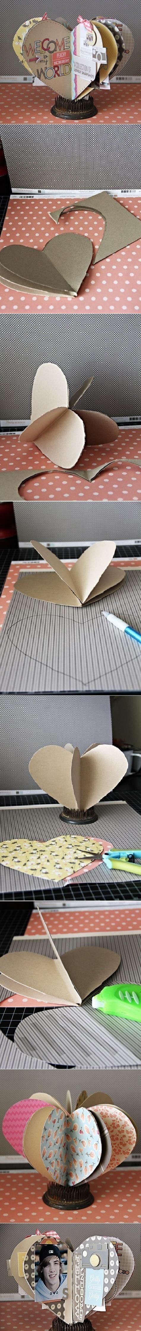 DIY Heart Picture Frames