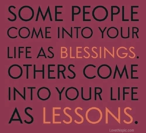 blessing or a lesson