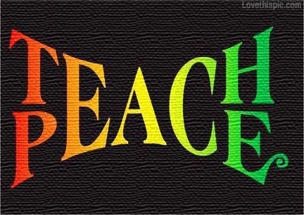 teach peace teach peace