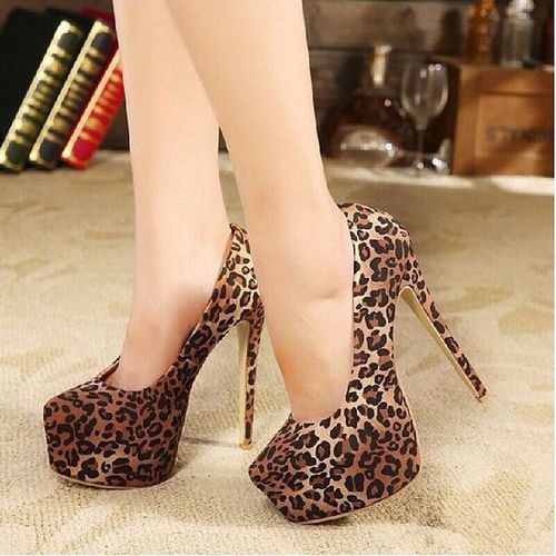 leopard heels size 12