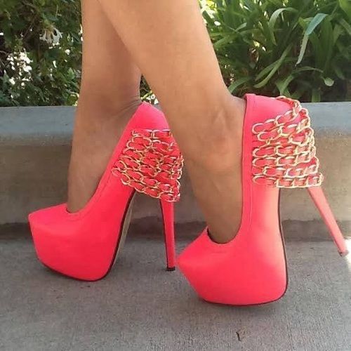Pink Gold Chain Heels Pictures, Photos, and Images for Facebook, Tumblr