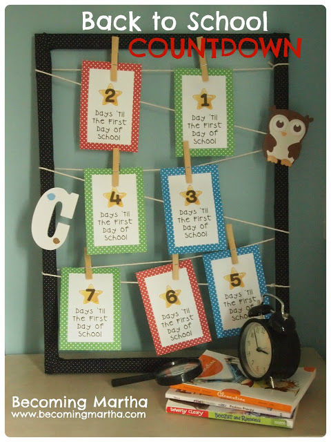 Back To School Countdown Printables Pictures, Photos, and Images for ...