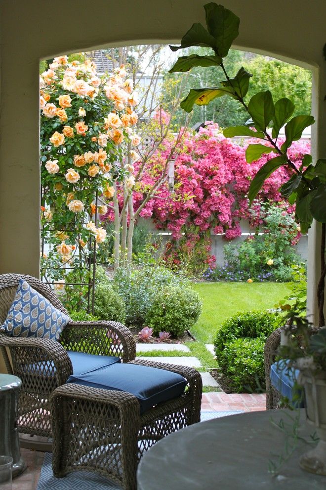 Outdoor Sitting Area With Garden View Pictures, Photos, and Images for