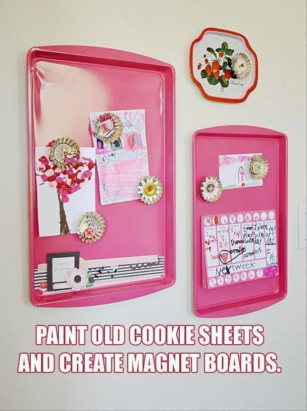 Old Cookie Sheets Turned Into Boards Pictures, Photos, and