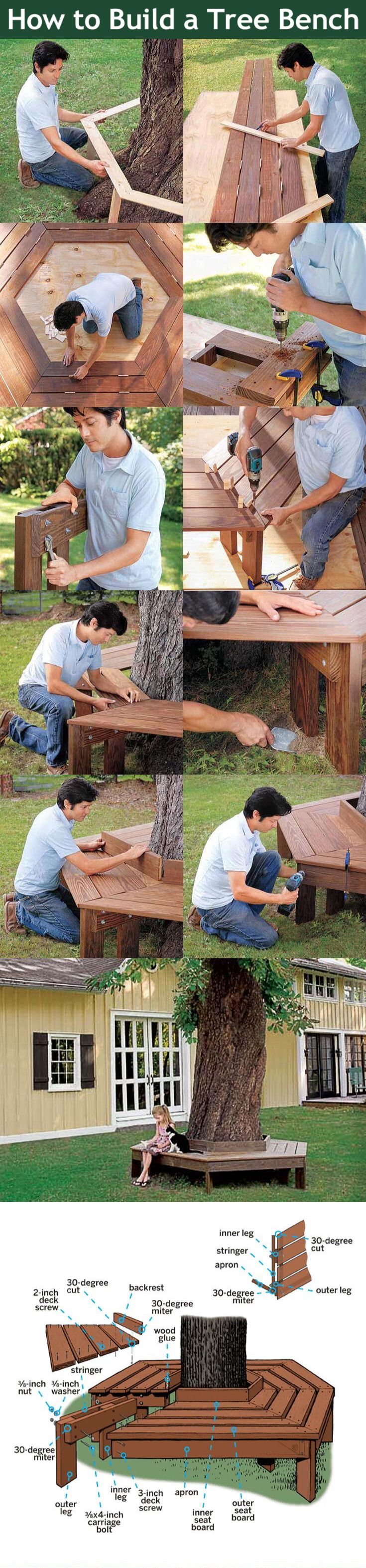 How To Build A Tree Bench Pictures, Photos, and Images for Facebook ...