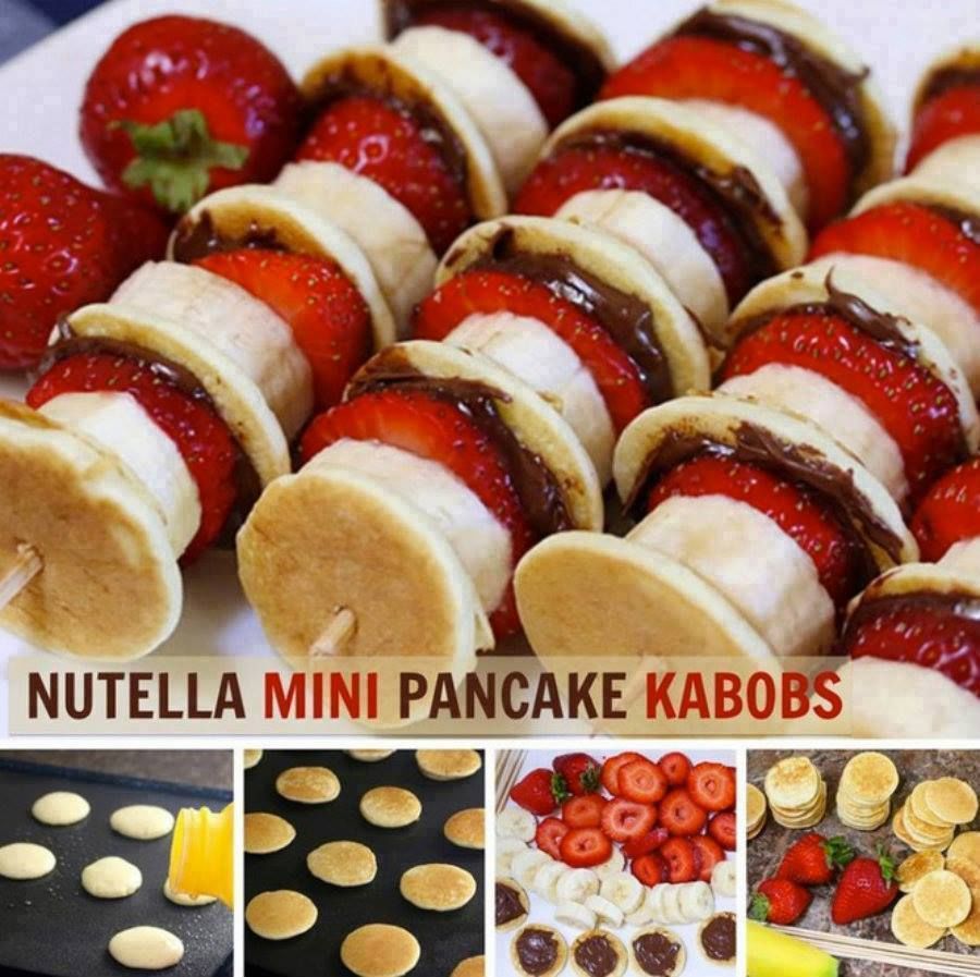 Nutella Mini Pancake Kabobs Pictures, Photos, and Images for Facebook, Tumblr, Pinterest, and