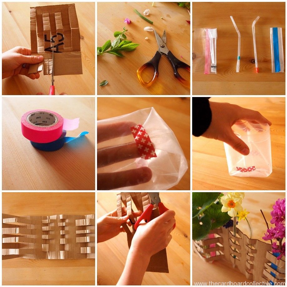 DIY Woven Cardboard Vase Pictures, Photos, and Images for Facebook