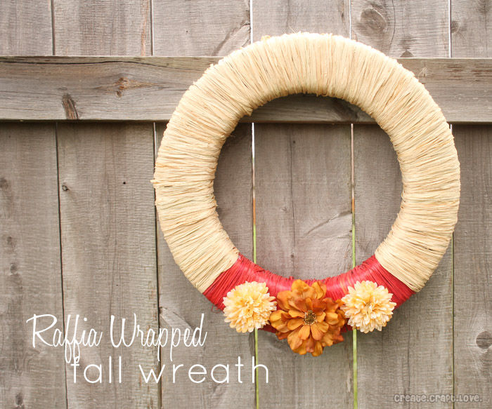 Raffia Wrapped Fall Wreath Pictures, Photos, and Images for Facebook, Tumblr, Pinterest, and Twitter