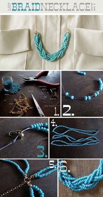 diy braid necklace