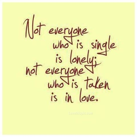 not everyone who is single