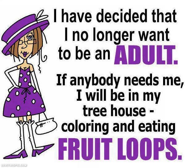 no longer want to be an adult