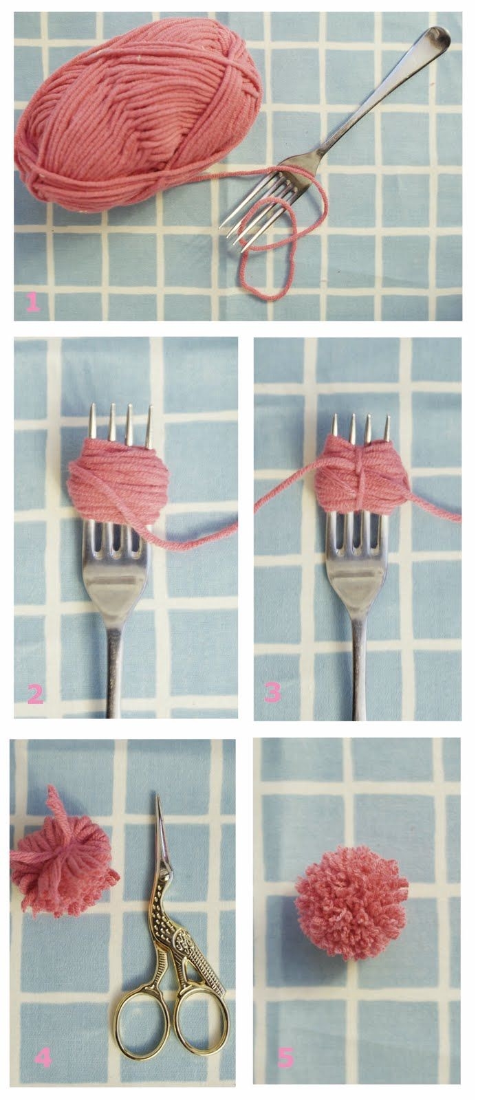 DIY pom poms DIY pom poms