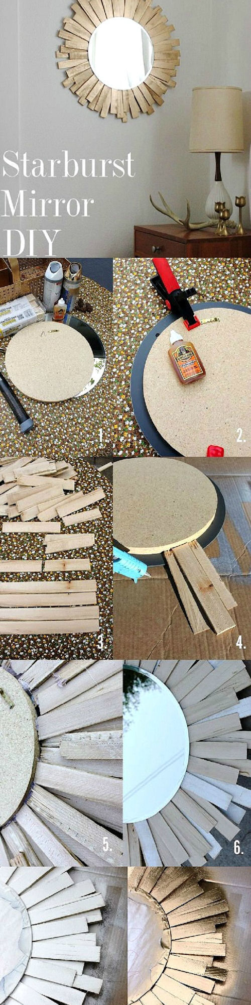 DIY starburst mirror