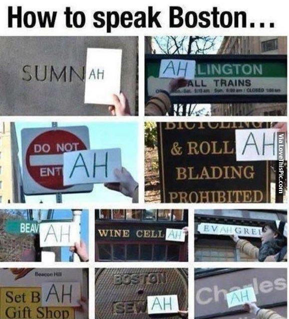 How To Speak Boston Pictures, Photos, and Images for Facebook, Tumblr