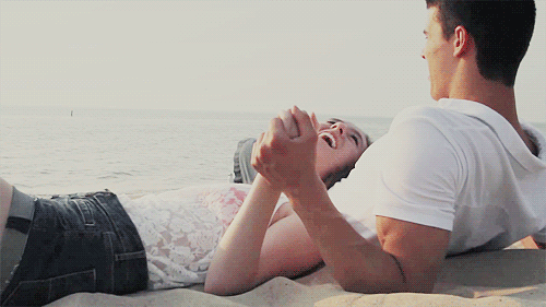 Beach couple