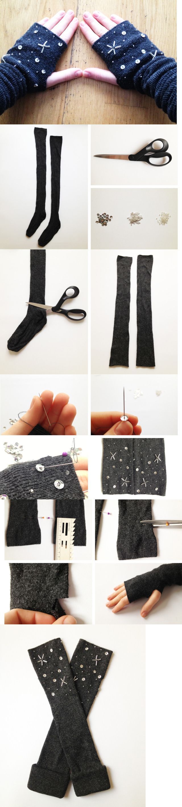 How To Turn Socks Into Hand Warmers Pictures, Photos, and Images for