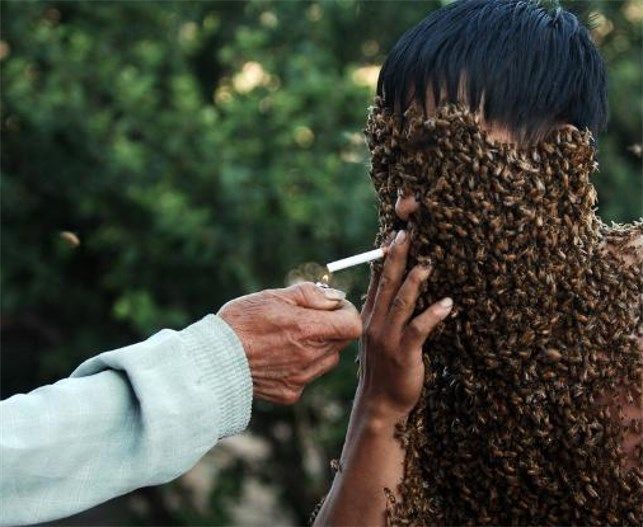 Bee Man Smoking A Cigarette Pictures, Photos, and Images for Facebook
