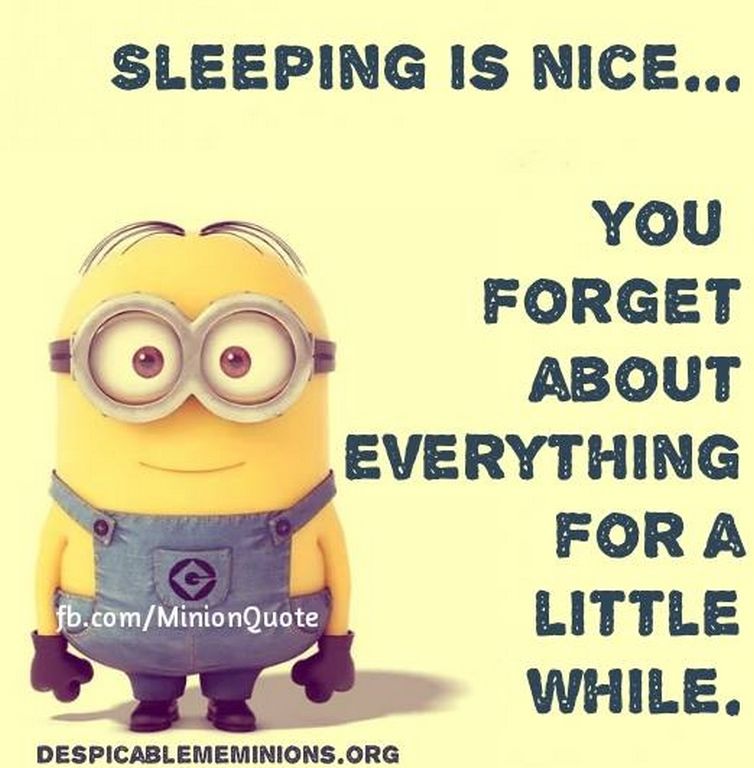 Sleeping Minion Quote Pictures, Photos, and Images for Facebook, Tumblr