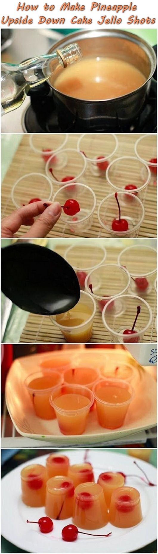 How To Make Pineapple Upside Down Cake Jello Shots Pictures, Photos