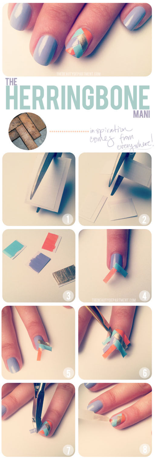 DIY: The Herringbone Mani