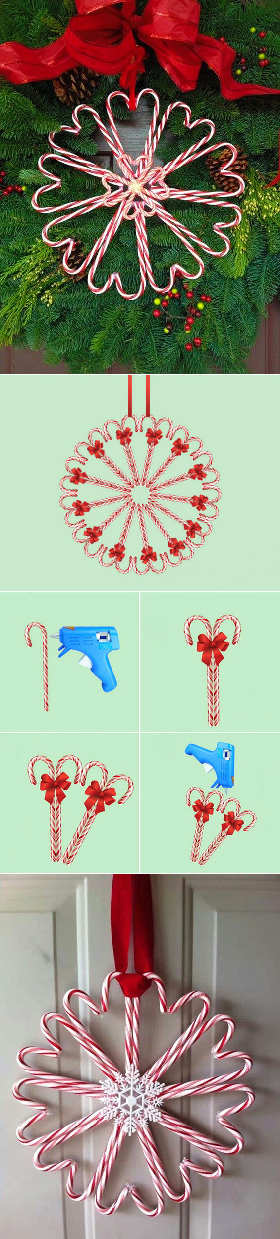 DIY Candy Cane Heart Wreath Pictures, Photos, and Images for Facebook, Tumblr, Pinterest, and