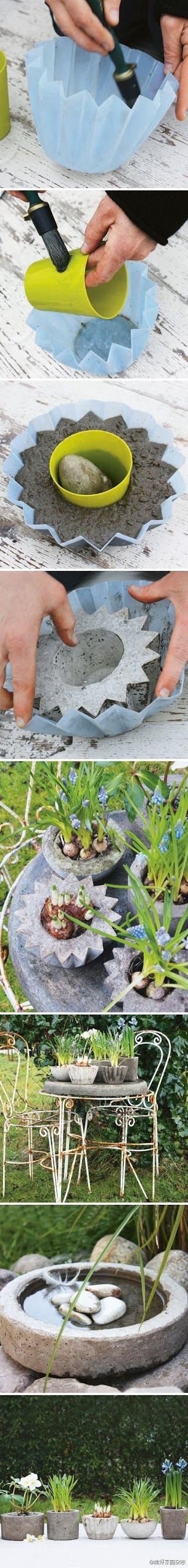 How To Make a Pot Planter From Concrete 