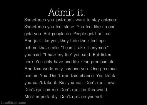 Admit it