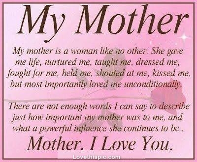 my mother