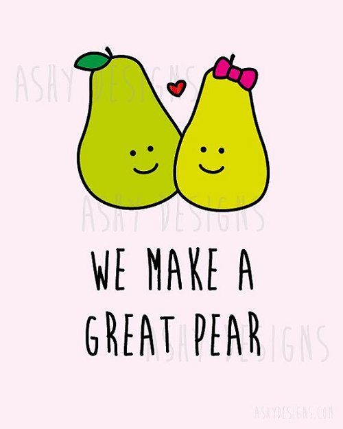 Lustige Jubiläumskarte „We Make A Great Pear“ – A5, Matt, Mit Umschlag